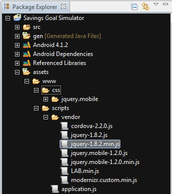 jQuery Mobile JS Folder Setup